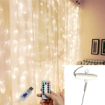 China Hot Sale Elegant Green Decorating String Fairy Icicle Led Curtain Indoor Christmas Light for sale