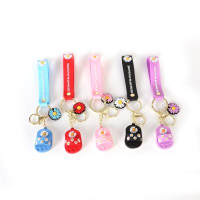 China YF-KC00010 Custom Engraved PVC Shoes Key Chain Rubber 3D Sports Logo Sports Soft Mini Shoes Key Chain for sale