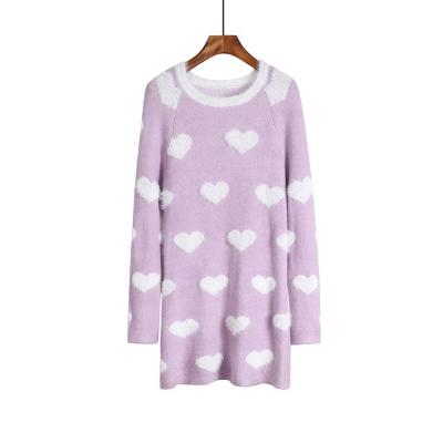 China Latest Breathable Kids Spring Sweater Dress Apparel Babies Cute Spring Clothes Knitted Sweater Dresses for sale