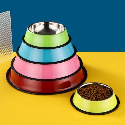 China Non-slip and Leak-proof Cat Feeding Bowl Stainless Steel Automatic Cat Bowl Multifunctional Cat Puppy Feeding Bowls for sale