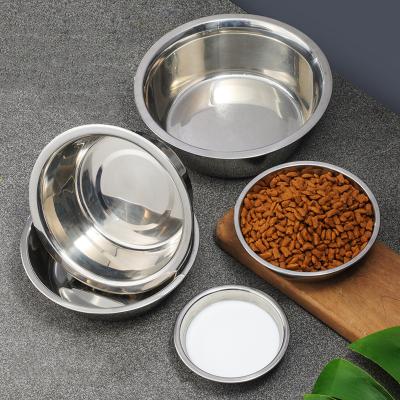 China Sustainable Stainless Steel Pet Bowl Easy To Clean Cat Water Bowl Dog Food Bowl For Puppy for sale