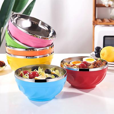 China Disposable Mixing Bowls Noodle Rolls Portable Rice Bowl Metal Rolls for Camping for Picnic for Kids for BBQ for Travel for Adults for sale