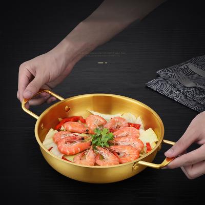 China Viable Style Pot Stainless Steel Instant Noodle Pots Seafood Korean Lobster Pots for sale