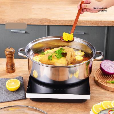 China Sustainable Stainless Steel Steamer Cookware Pot with Glass Lid and Anti-Steaming Handles Stainless Steel Induction Bottom Steamer for sale