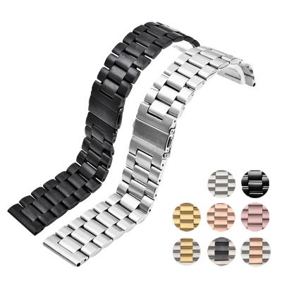 China 14 16 18 20 22 24 26mm Comfortable Classic Fashion Replacement 304 Stainless Steel Watch Band Straps With Quick Release For Smart Watch Band for sale