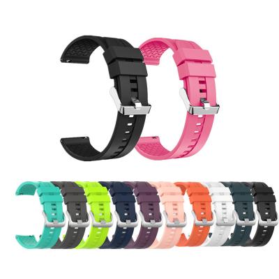 China 22mm Sport Comfortable Rubber Silicone Smart Watch Strap For Huawei GT Smart Watch Strap for sale