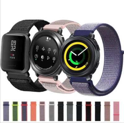 China Fashionable Popular Changeable Interchangeable Buckle Nylon Watch Strap For Smart Watch Bands for sale