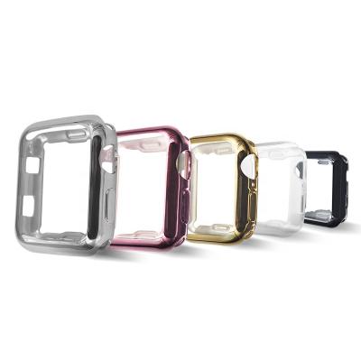 China New Fashion Casual TPU Watch Cover Watch Waterproof And Soft Protective Case For 38/40/42/44 mm Apple Watch for sale