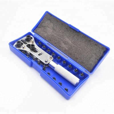 China Good Quality Exquisite And Durable Blue Wrist Watch Making Kit Repair Tool Case Open Kits for sale