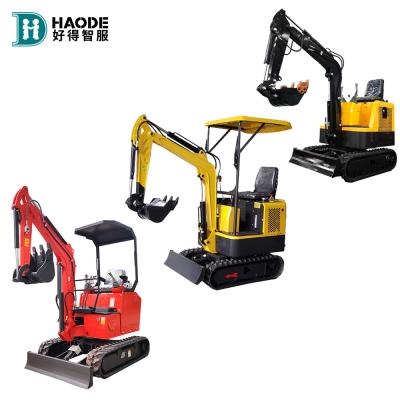 China Rexroth Hydraulic HAODE 1810kg mini excavadora de 1,2 toneladas con precios competitivos en venta