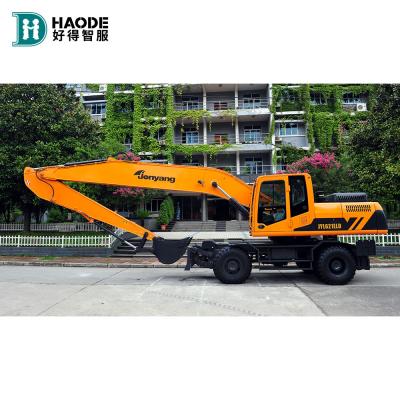 China Excavadora de ruedas hidráulicas de 21 toneladas Jonyang Jy621E Excavadora de brazo extendido para el trabajo en venta