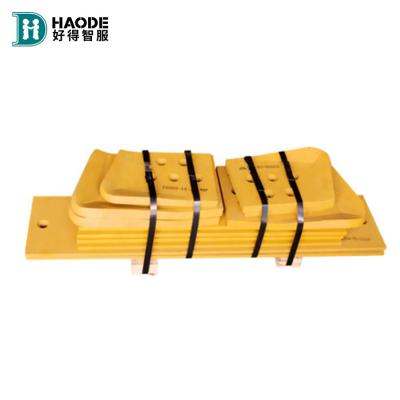 China HAODE Manufacture SD13/SD16/SD22/SD32/SD42 Double Bevel Flat Motor Grader Blade Cutting Edge in Yellow for sale