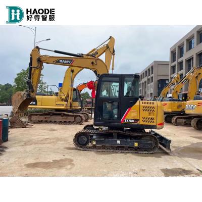 China Excavadora Sany Sy75 de 7 toneladas Excavadora de segunda mano Sany Sy60c/75c/95c/135c/215c para trabajo en venta