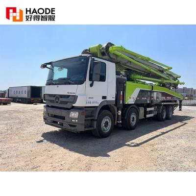 China Goedkope cementpompmachine Nongjian merk 56m betonpompwagen te koop betonmachines Te koop