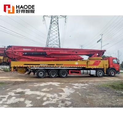 China 2021 Second Hand Sym5540thbv Sany 68 Meter Betonpumpenwagen 62m 63m 68m Boom Pumpenmaschine Putzmeister Pumpen zu verkaufen