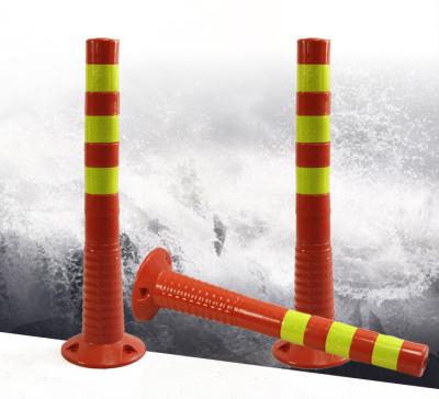 China Wholesale Plastic Road Traffic Safety Flexible PU Warning Height 450Mm Post for sale