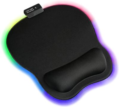 China With Wrist Rest Ergonomic RGB Logo Custom Mouse Pad With Wrist Rest for sale