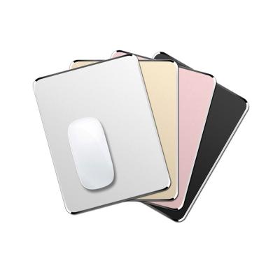 China Durable Custom Logo Aluminum Metal Gaming Office Mouse Pad for sale