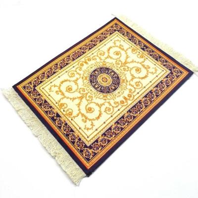 China Low Value Advertising Gift Middle East Style Cover Rubber Polyester Oriental Mat Mouse Pad for sale