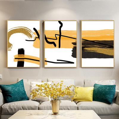 China Abstract 3 Panel Oil Painting Wall Art Pictures For Home Decor Painting Print On Canvas For Living Room Caudros Decoration for sale