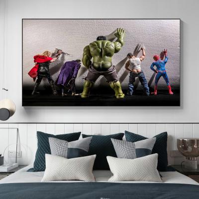 China Funny Picture Art Poster of Large Abstract Superhero Collection and Print Canvas Painting Wall Art for Living Room Home Decor for sale