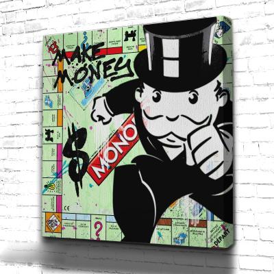 China Alec Monopoly For Kids Abstract Wall Art Canvas Poster Print Canvas Painting Decorative Picture For Office Living Room Home Decor for sale