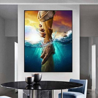 China Abstract Hands Together Series Team Artwork Wall Pictures Canvas Painting For Home Decor Cuadros Living Room Decoration for sale