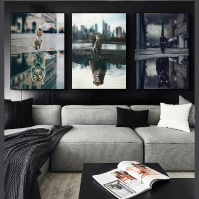 China Europe's MENTALITY is EVERYTHING Motivational Wall Art Pictures of Animals Canvas Painting Posters and Prints for Living Room Home Decor for sale