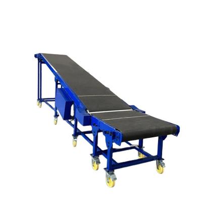 China Heat Resistant Running Smoothly Energy Saving High Quality Portable Inclined Movable Belt Conveyor for sale