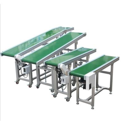 China Heat Resistant Speed ​​Adjustable Green Sushi Food Grade PVC Small Belt Conveyor For Food Factory for sale