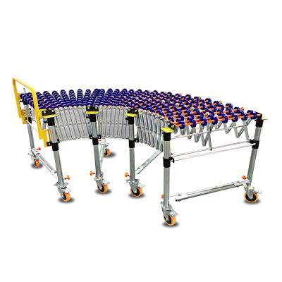 China Heat Resistant Portable Truck Loading And Unloading Roller Conveyor Machine With Low Price for sale