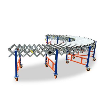 China Heat Resistant Flexible Automatic Wrapping Line Powered Roller Conveyor Machine For Sale for sale