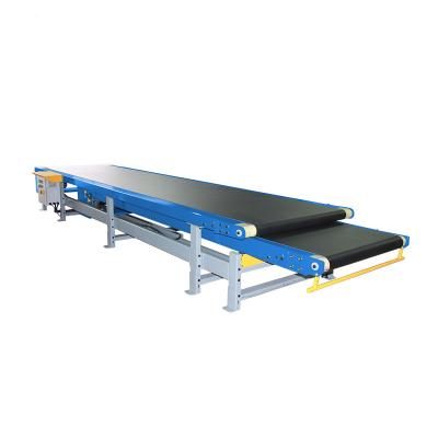 China Heat Resistant Double Drawer Type Belt Conveyor Low Price Telescopic Machine for sale