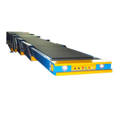 China Belt Conveyors Heat Resistant Telescopic Extendable Conveyor Used For Loading Truck Container Unloading Equipment for sale