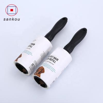 China Sustainable Cleaning Sticky Fiber Roller Brush 3pcs Tape Available Masking Paper Sticky Set for sale