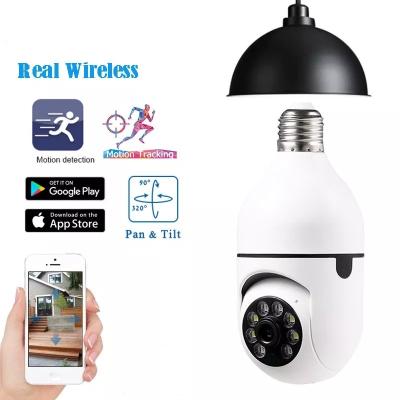 China Human Motion Tracking 2m 1080p E27 Socket Lamp Support 360 Full Color Panoramic CCTV Wifi IP Ptz Camera for sale