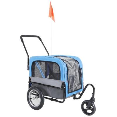 China Other Trailers Kids Care Bike Trailer Pets Dog Cat Carry Cargo Bicycle Trailer Stroller for sale