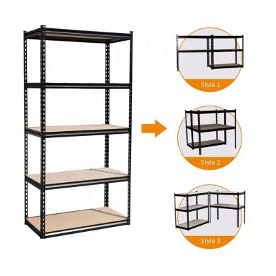 China Hotsale Corrosion Protection 100-300 Loads Zinc Plate Or Powder Paint Metal Shelving Rack Boltless Sheving Rack for sale