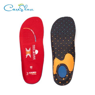 China High Shock Absorption Soft Adjustable Foot Arch Support Shoe Sports Insole Orthotic Protection for sale