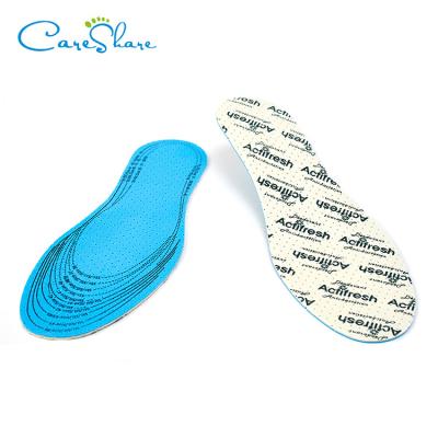 China Custom Soft Antibacterial Shock Absorption Latex Foam Walking Shoe Insole for sale