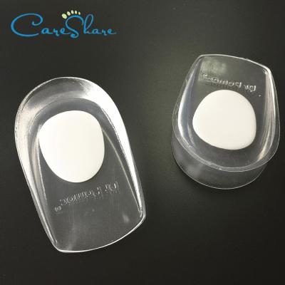 China Anti-slip PU gel heel cushion height increase insoles for sale