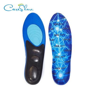 China Shock Absorption Sports Silicone Gel Insoles Arch Support Orthopedic Plantar Fascists Running EVA Shoes Breathable Cushions Insole For for sale