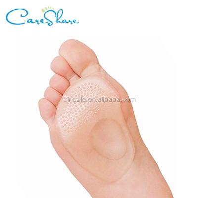 China Half Gel Front Feet Shoe Pads Silicone Reusable Arch Cushion Insole Support for sale