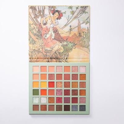 China Wholesale Customized Empty Recyclable Cardboard Makeup Eyeshadow Magnetic Palette for sale