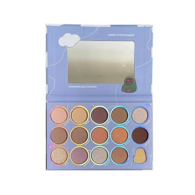 China Recyclable Wholesale Cardboard Magnetic Eyeshadow Box With Mirror Luxury Empty Eyeshadow Palette Box for sale