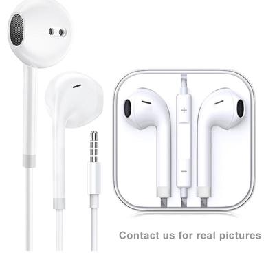 China QUICK-DRY (2-Pack) Wired 3.5mm White Headphones with Microphone, Volume Control and Call End Button for sale