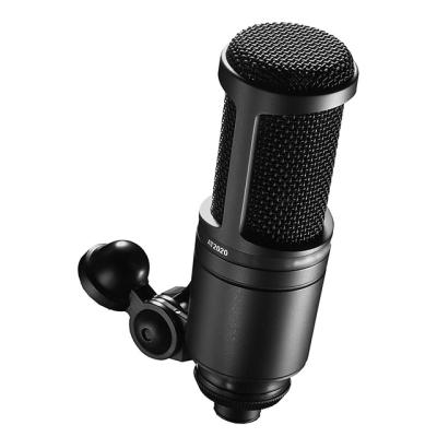 China Desktop AT2020 Condenser Microphone for Studio Recording Live Streamiing Podcasting Broadcasting with XLR Connector for sale