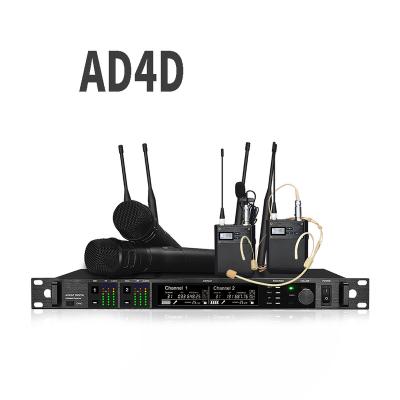 China Real Stage Handheld Professional Performance Microphone AD4D UHF Diversity Radio With KSM8 KSM9 AXT10 Lavalier Handheld Headset KSM9 MIC for sale