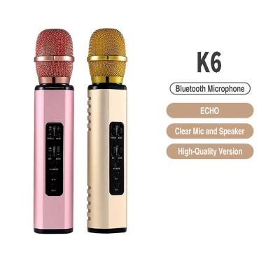 China Portable Handheld Microphone Microphone Wireless Machine for Kids Home KTV Player with Two Speaker Support TF Card and BT Connection for sale