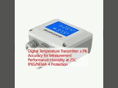 Digital Temperature Transmitter ±3% Accuracy for Measurement Performance-Humidity at 25C IP65/NEMA 4 Protection